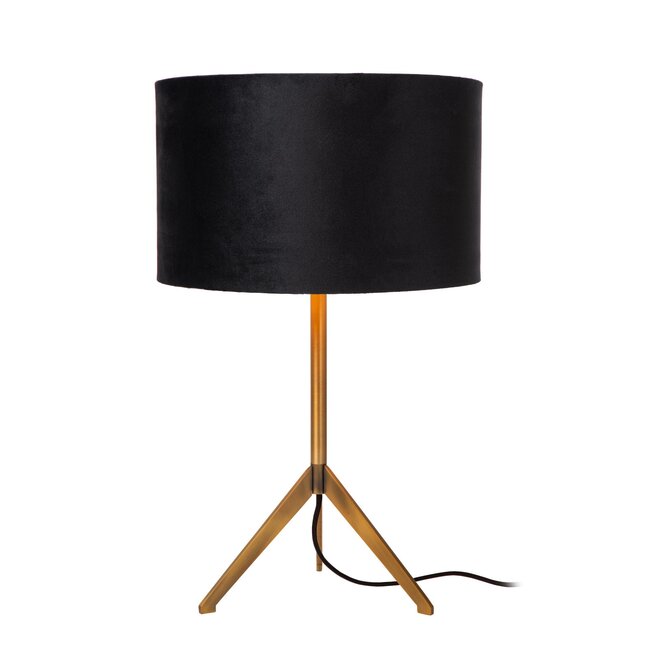 Lucide TONDO - Tafellamp - Ø 30 cm - 1xE27 - Mat Goud / Messing