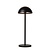 Lucide JOY - Oplaadbare Tafellamp Buiten - Accu/Batterij - Ø 12 cm - LED Dimb. - 1x1,5W 3000K - IP54 - Zwart