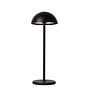 Lucide JOY - Oplaadbare Tafellamp Buiten - Accu/Batterij - Ø 12 cm - LED Dimb. - 1x1,5W 3000K - IP54 - Zwart