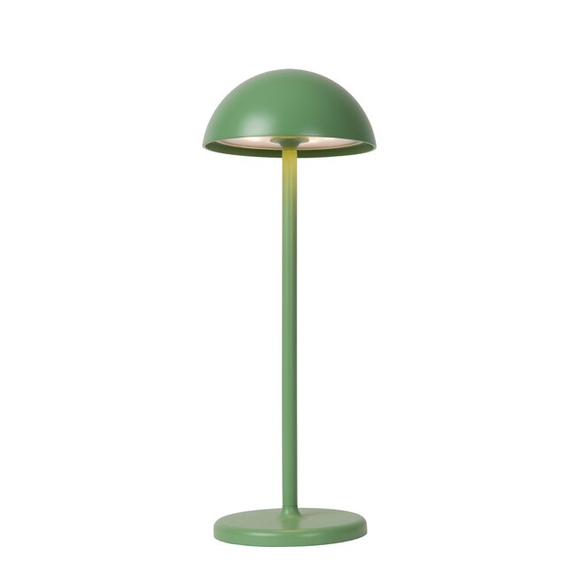 Lucide JOY - Oplaadbare Tafellamp Buiten - Accu/Batterij - Ø 12 cm - LED Dimb. - 1x1,5W 3000K - IP54 - Groen