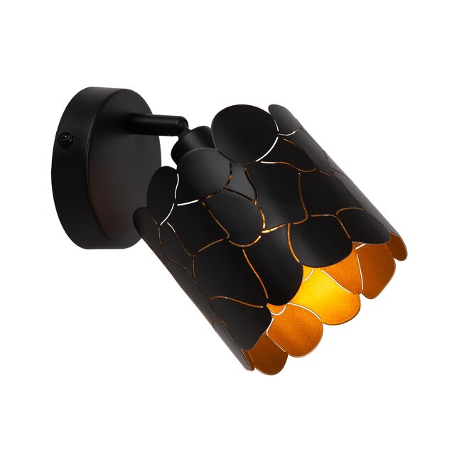 Lucide ALMELO - Wandspot - Ø 12 cm - 1xE14 - Zwart