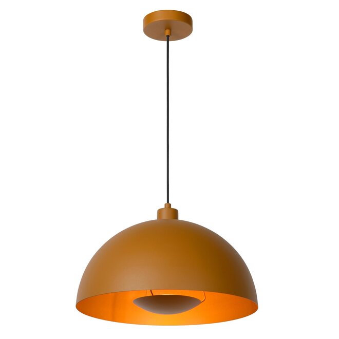 Lucide SIEMON - Hanglamp - Ø 40 cm - 1xE27 - Okergeel