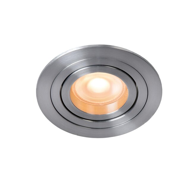 Lucide TUBE - Inbouwspot - Ø 9,2 cm - 1xGU10 - Mat chroom