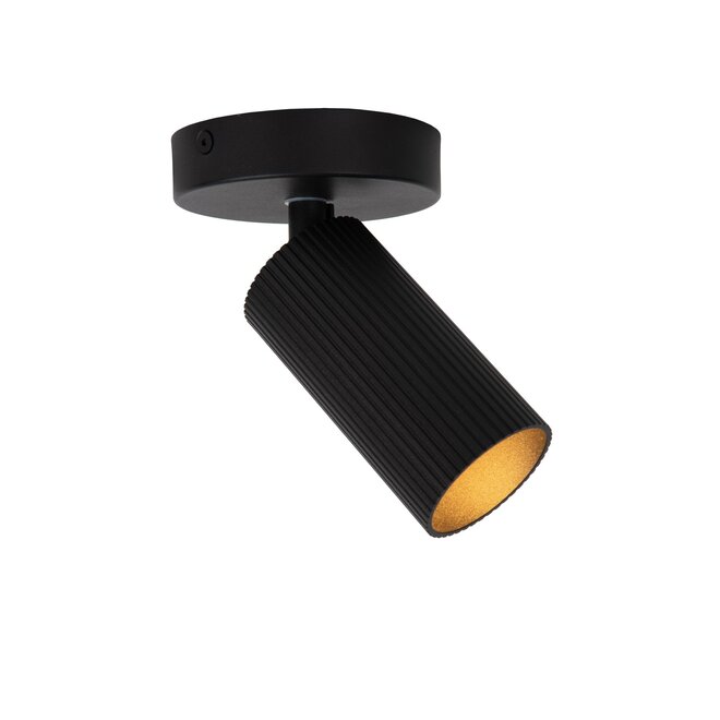 Lucide CLUBS - Plafondspot - 1xGU10 - Zwart