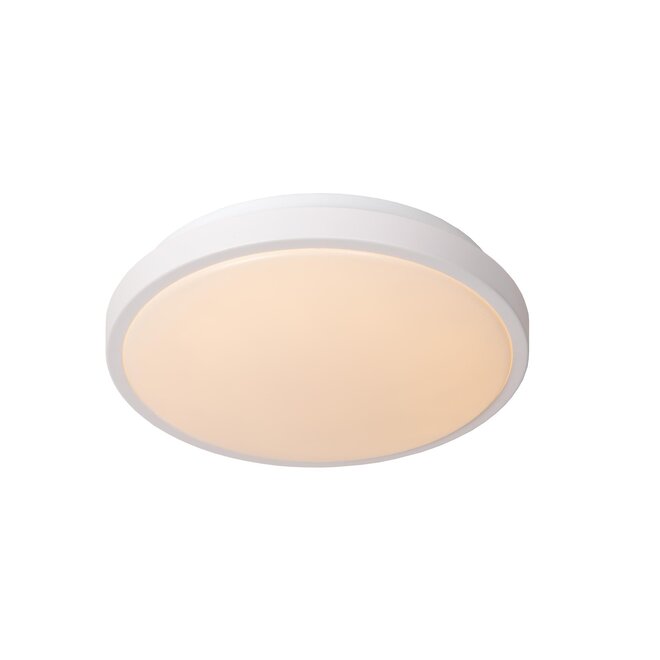 Lucide DASHER - Plafonnière Badkamer - Ø 29,3 cm - LED - 1x12W 2700K - IP44 - Bewegingssensor - Wit