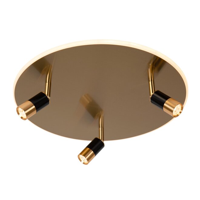 Lucide JUBEL - Plafonnière - Ø 48 cm - LED Dimb. - 2700K - Mat Goud / Messing