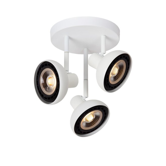 Lucide SENSAS - Plafondspot - Ø 25,8 cm - 3xGU10 (ES111) - Wit