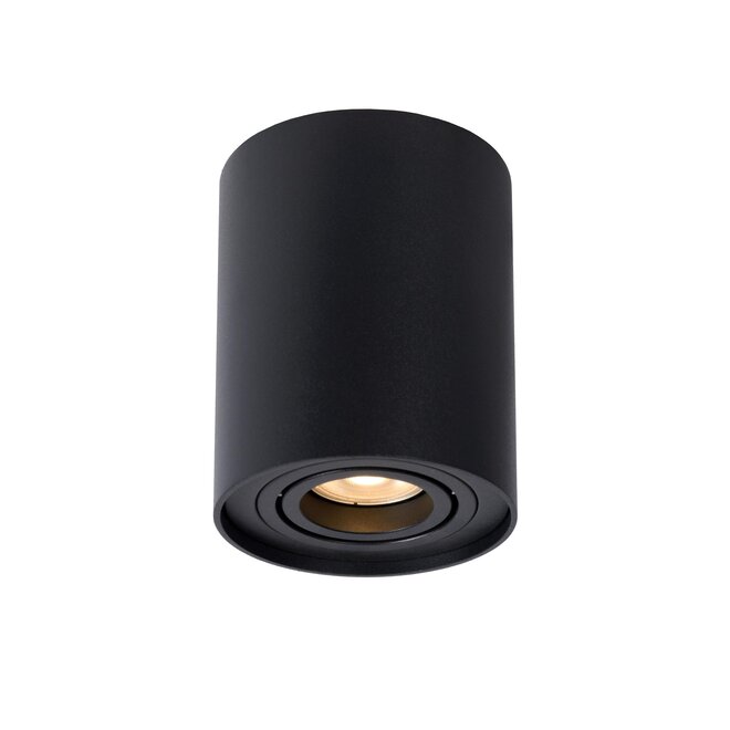 Lucide TUBE - Plafondspot - Ø 9,6 cm - 1xGU10 - Zwart