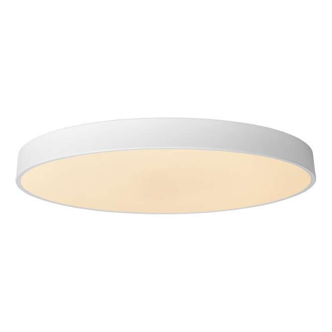 Lucide UNAR - Plafonnière - Ø 60 cm - LED Dimb. - 1x60W 2700K - 3 StepDim - Wit