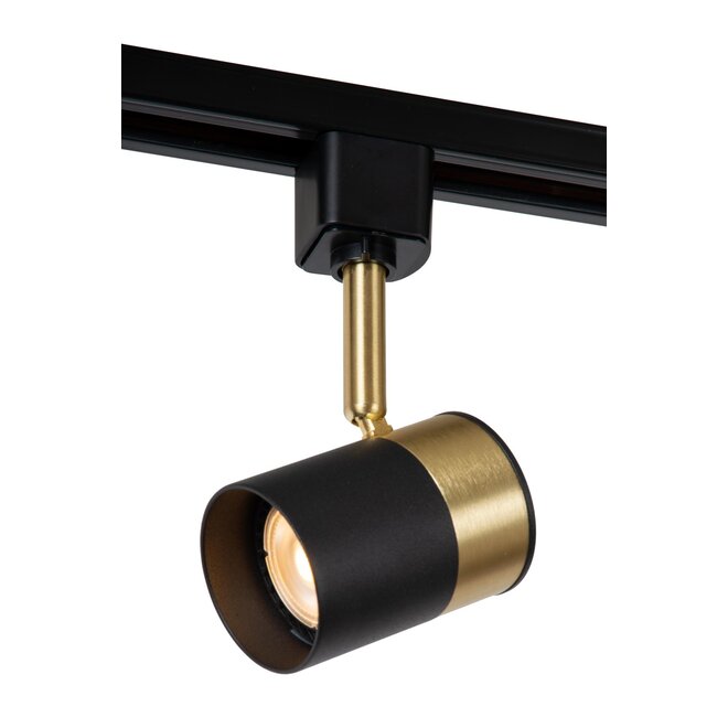 Lucide TRACK FLORIS Railspot - 1-fase Railsysteem / Railverlichting - 1xGU10 - Zwart (Uitbreiding)