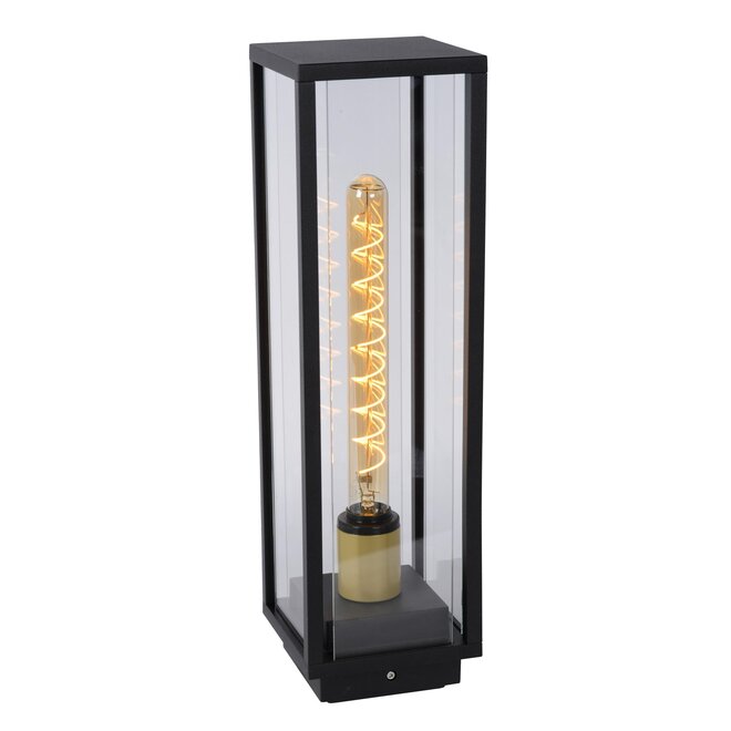 Lucide LAURENS - Sokkellamp Buiten - 1xE27 - IP54 - Zwart
