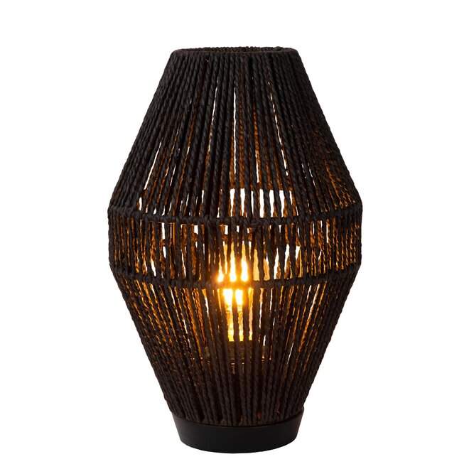 Lucide CORDULLE - Tafellamp - 1xE27 - Zwart