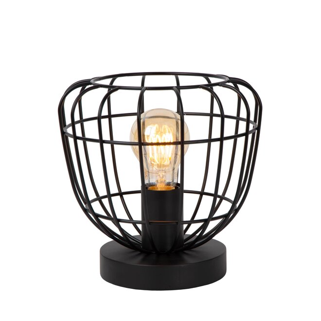 Lucide FILOX - Tafellamp - Ø 20 cm - 1xE27 - Zwart