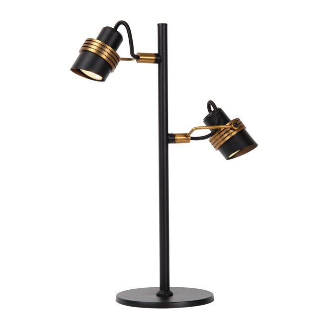 Lucide TUNDRAN - Tafellamp - 2xGU10 - Zwart