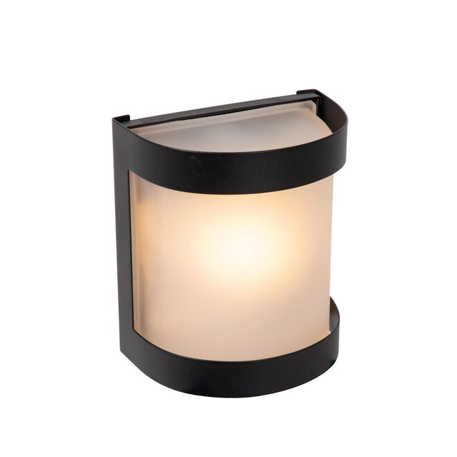 Lucide BOLO - Wandlamp Buiten - 1xE27 - IP44 - Opaal