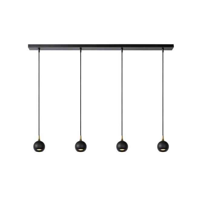 Lucide FAVORI - Hanglamp - 4xGU10 - Zwart