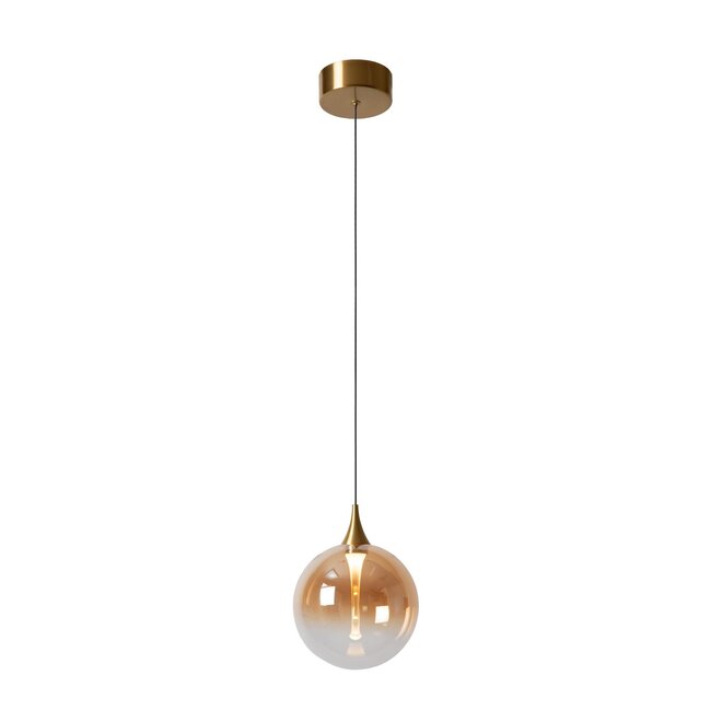 Lucide GISELA - Hanglamp - Ø 16 cm - LED - 1x3,6W 2700K - Amber