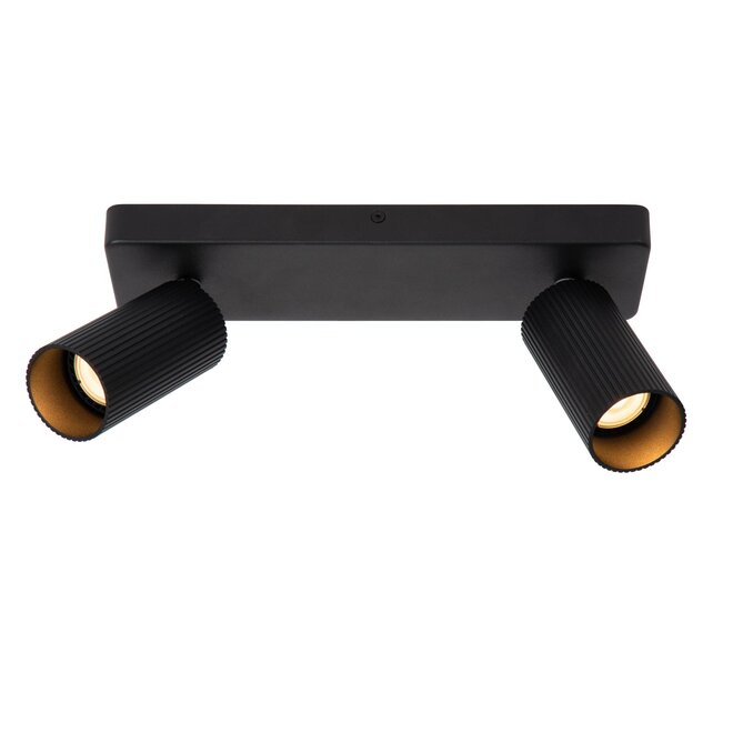 Lucide CLUBS - Plafondspot - 2xGU10 - Zwart