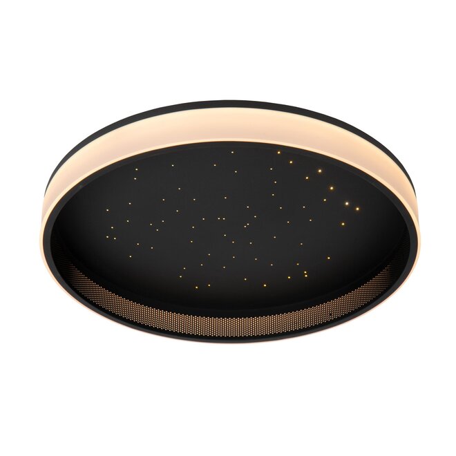 Lucide ESTREJA - Plafonnière - Ø 40 cm - LED Dimb. - 2500K/3000K - Zwart