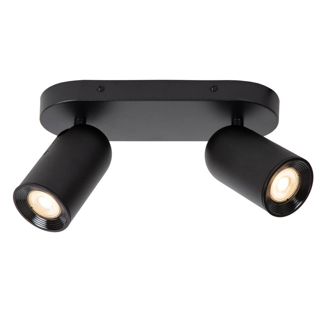 Lucide PUNCH - Plafondspot - 2xGU10 - Zwart