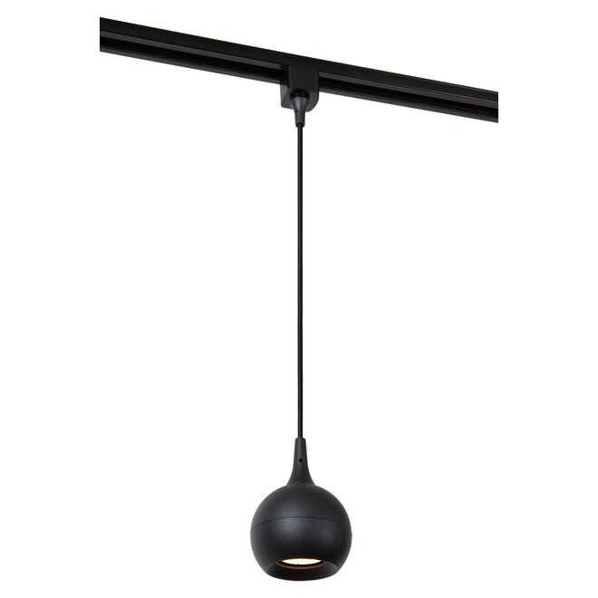 Lucide TRACK FAVORI Hanglamp - 1-fase Railsysteem / Railverlichting - 1xGU10 - Zwart (Uitbreiding)