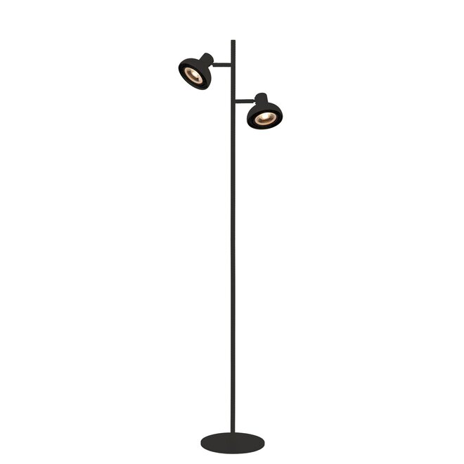 Lucide SENSAS - Vloerlamp - 2xGU10 (ES111) - Zwart