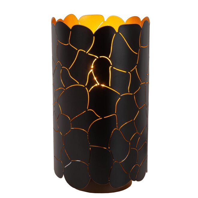 Lucide ALMELO - Tafellamp - Ø 15 cm - 1xE27 - Zwart