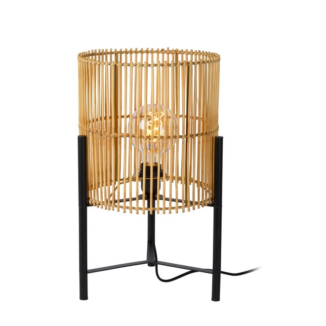 Lucide JANTINE - Tafellamp - Ø 30 cm - 1xE27 - Naturel