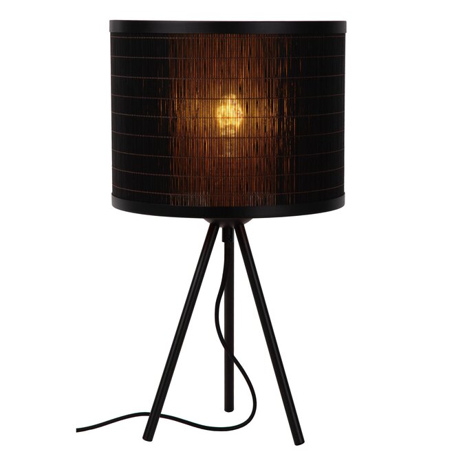 Lucide TAGALOG - Tafellamp - Ø 26 cm - 1xE27 - Zwart