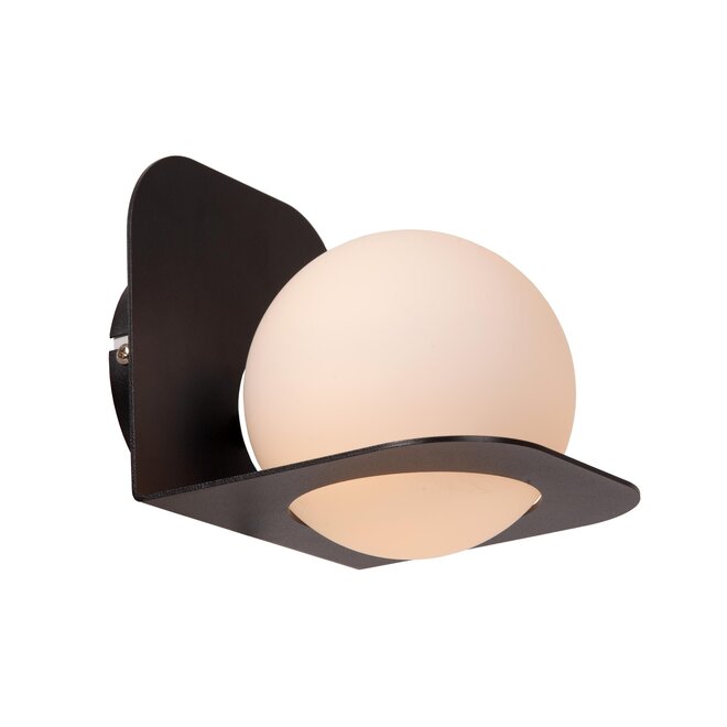 Lucide DAVY - Wandlamp Badkamer - 1xG9 - IP44 - Zwart