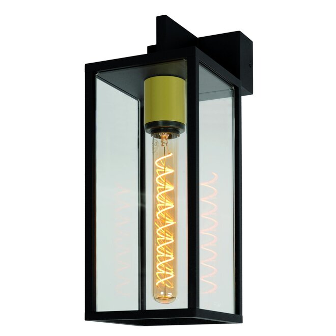 Lucide LAURENS - Wandlamp Buiten - 1xE27 - IP54 - Zwart