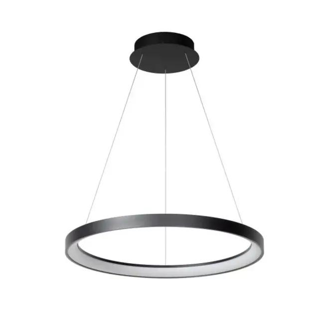 Lucide VIDAL - Hanglamp - Ø 58 cm - LED Dimb. - 1x48W 2700K - Zwart