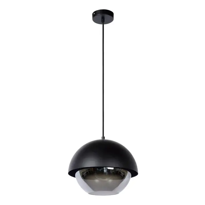 Lucide COOPER - Hanglamp - Ø 30 cm - 1xE27 - Zwart