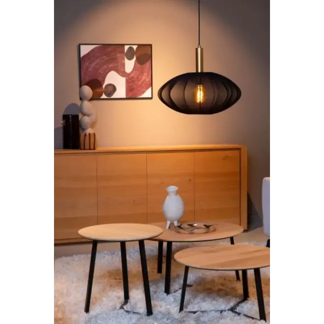 Lucide CORINA - Hanglamp - Ø 50 cm - 1xE27 - Zwart