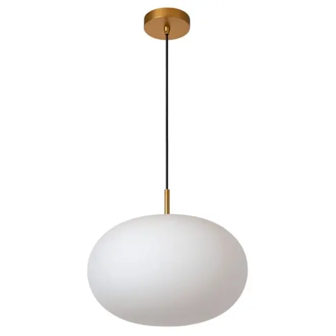 Lucide ELYSEE - Hanglamp - Ø 38 cm - 1xE27 - Opaal