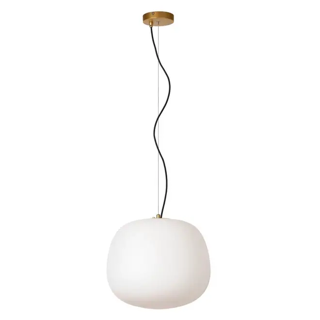 Lucide ELYSEE - Hanglamp - Ø 38 cm - 1xE27 - Opaal