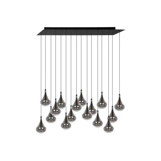 Lucide TEARS - Hanglamp - LED Dimb. - G4 - 16x1,5W 3000K - Zwart