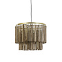 Hanglamp ø60x45 hout donkerbruin
