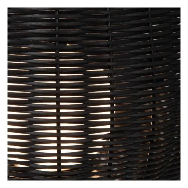 Lucide COLIN IP44 - Oplaadbare Vloerlamp Buiten - Accu/Batterij - LED Dimb. - 1x3W 3000K - IP44 - 3 StepDim - Zwart