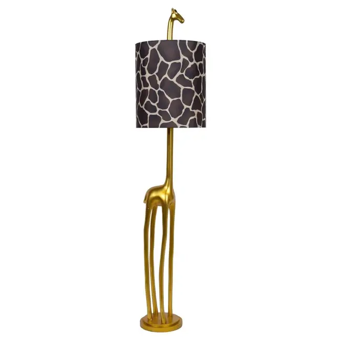 Lucide EXTRAVAGANZA MISS TALL - Vloerlamp - Ø 31,5 cm - 1xE27 - Mat Goud / Messing