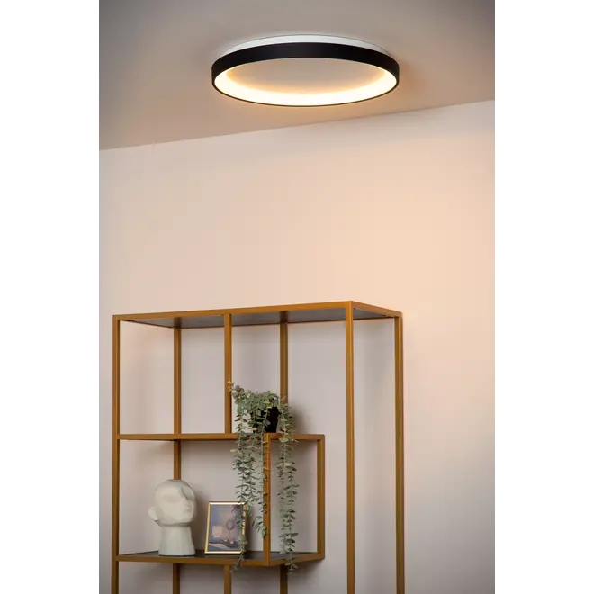 Lucide VIDAL - Plafonnière - Ø 48 cm - LED Dimb. - 1x38W 2700K - Zwart