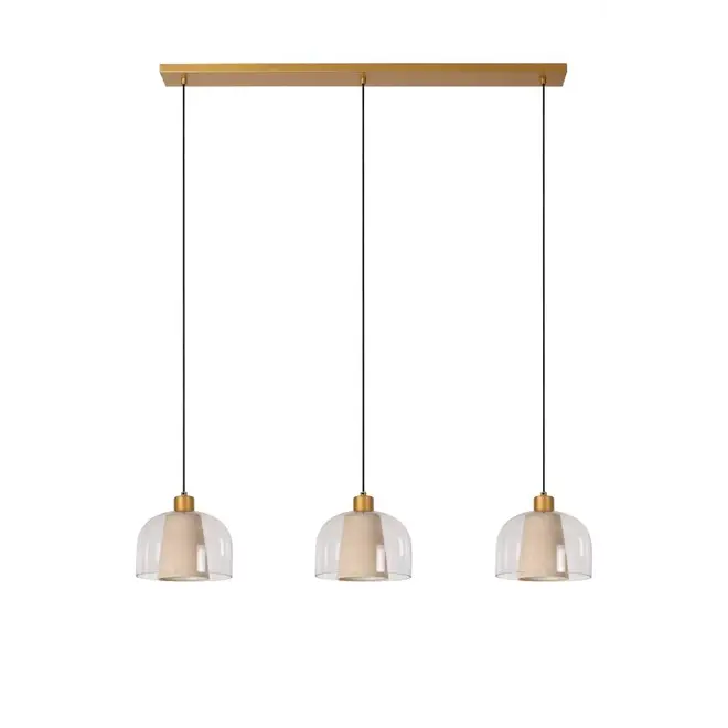 Lucide GUNHILD - Hanglamp - 3xE27 - Transparant