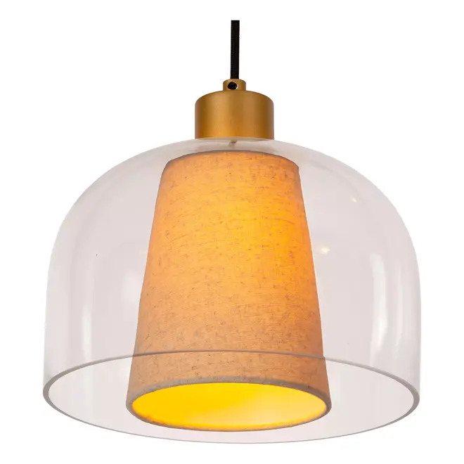 Lucide GUNHILD - Hanglamp - 3xE27 - Transparant