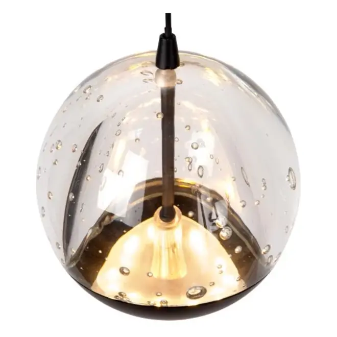 Lucide SENTUBAL - Hanglamp - LED Dimb. - 5x5,3W 2700K - Zwart