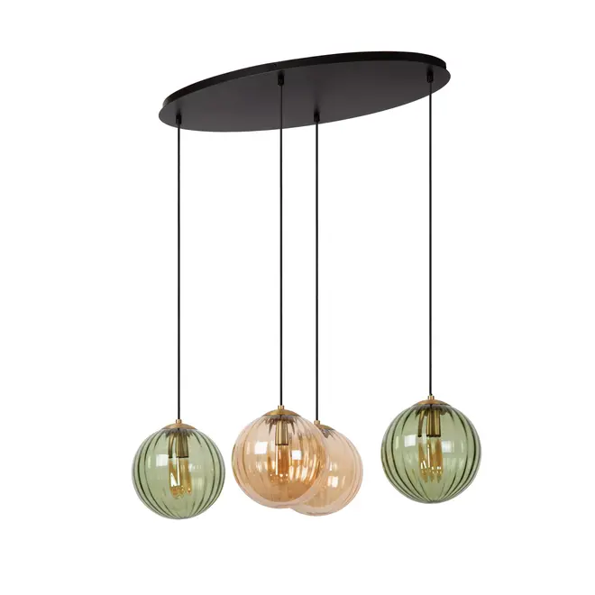 Lucide MONSARAZ - Hanglamp - 4xE27 - Groen