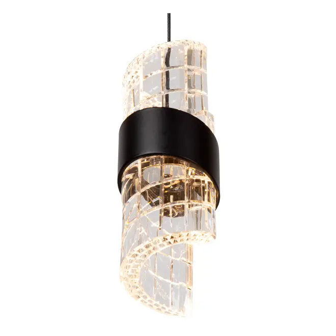 Lucide KLIGANDE - Hanglamp - LED Dimb. - 5x7,8W 2700K - Zwart