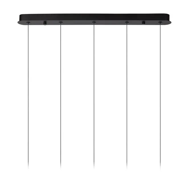 Lucide KLIGANDE - Hanglamp - LED Dimb. - 5x7,8W 2700K - Zwart