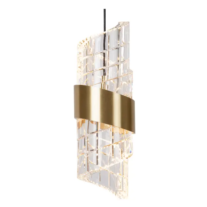 Lucide KLIGANDE - Hanglamp - LED Dimb. - 5x7,8W 2700K - Mat Goud / Messing