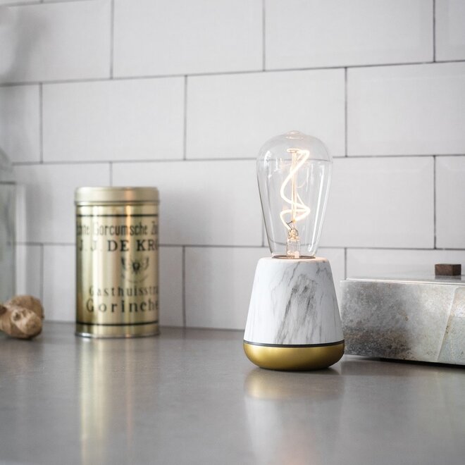 Humble Light One (oplaadbaar) marmer + goud