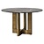 Eettafel Collada 130Ø (Black/gold)